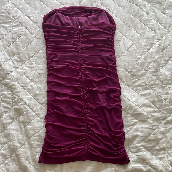 Bodycon Corset Tube Mini Mesh Dress, Size M - Picture 4 of 5